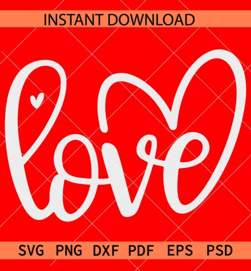 Love Name inside Heart Symbol SVG, Love Heart with Name svg, Love Heart Vector SVG