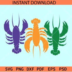 Mardi gras crawfish SVG, Mardi gras crawfish Bundle SVG, Crawfish mardigras SVG