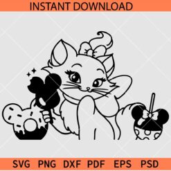 Marie Aristocats Snacks SVG, Disney Aristocats Snacks SVG, Marie Cat Snacks SVG