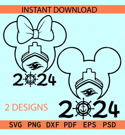 Mickey Minnie Cruise 2024 Bundle SVG, Disney Cruise 2024 Bundle SVG