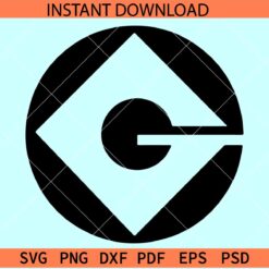 Minion Gru G Logo SVG