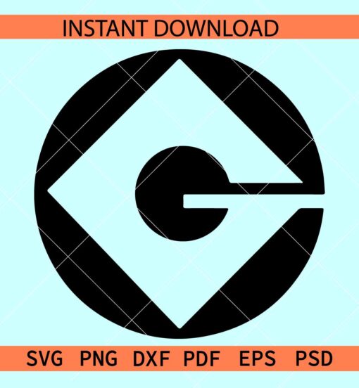Minion Gru G Logo SVG