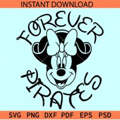 Minnie Mouse Forever Pirates SVG, Forever Pirates Minnie SVG, Disney Forever Pirates SVG