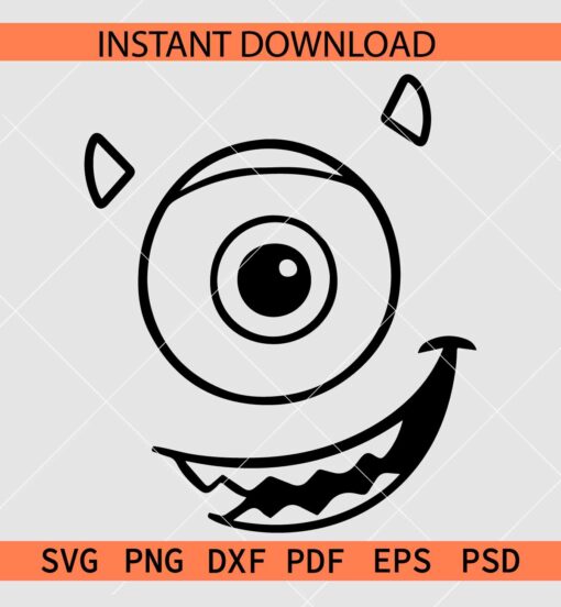Monster SVG, Monster Eye Sketch SVG
