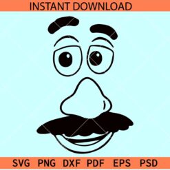 Mr potato Sketch SVG, Mr Potato Face SVG, Mt Potato Outline SVG