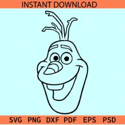 Olaf outline SVG