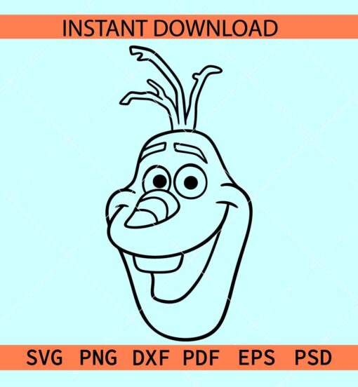 Olaf outline SVG