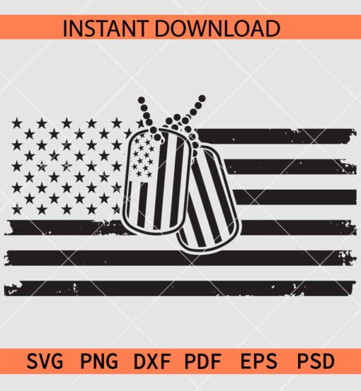Patriotic Veteran Tag SVG, Veteran of the united States SVG, USA Veteran Flag SVG