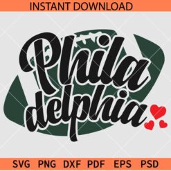 Philadelphia football svg, Philadelphia sports SVG, Football ball Philadelphia SVG