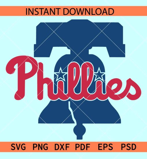 Phillies Bell SVG, Phillies Logo SVG, Philadelphia Phillies SVG, Team Phillies SVG