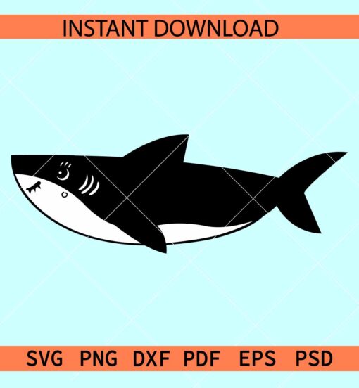 Shark Silhouette SVG, Shark Vector SVG, Shark SVG