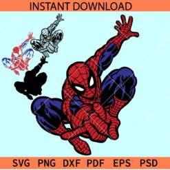 Spider man SVG, Flying Spiderman SVG, Movie Character SVG