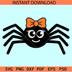 Spider with Bow SVG, Minnie spider SVG, Halloween Spider SVG, Girl Spider SVG