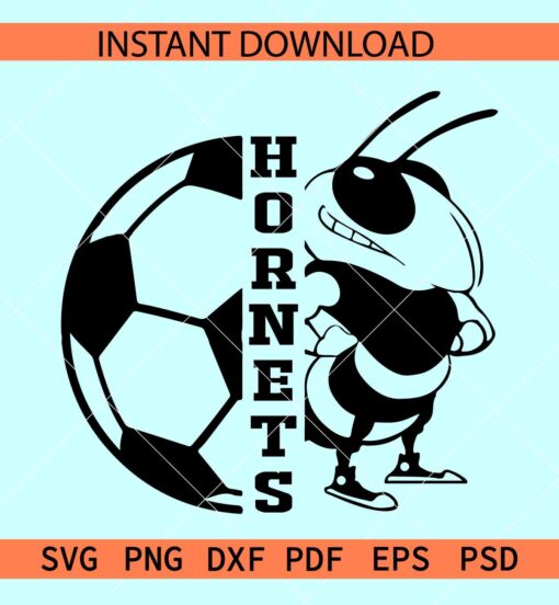  The hornets soccer ball SVG,  Hornets soccer Ball SVG, Team Hornets SVG