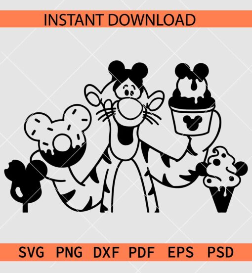 Tigger Snacks SVG, Disneyland Tigger Snacks SVG
