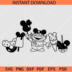 Toy story alien Snacks SVG, Disneyland Toy story Snacks SVG, Alien Snacks SVG