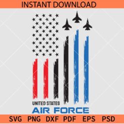 United States Airforce Flag SVG, American Airforce flag SVG