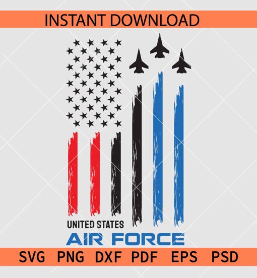 United States Airforce Flag SVG, American Airforce flag SVG