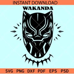 Wakanda mask SVG, Black Panther mask SVG, Black Panther helmet SVG