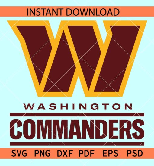 Washington Commanders Logo SVG, The Commanders SVG