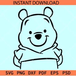 Winnie The Pooh Sketch Svg, Winnie the Pooh Coloring Page SVG, Winnie the Pooh Outline SVG