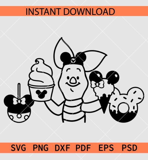 Winnie the pooh Snacks, Disney Snacks SVG, Disneyland Winnie the Pooh Snacks SVG
