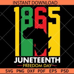 1865 Juneteenth Freedom Day SVG, Juneteenth African Map SVG, Juneteenth Flag colors 1865 SVG