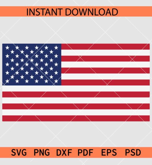 American Flag SVG, USA Flag SVG, Patriotic Flag SVG