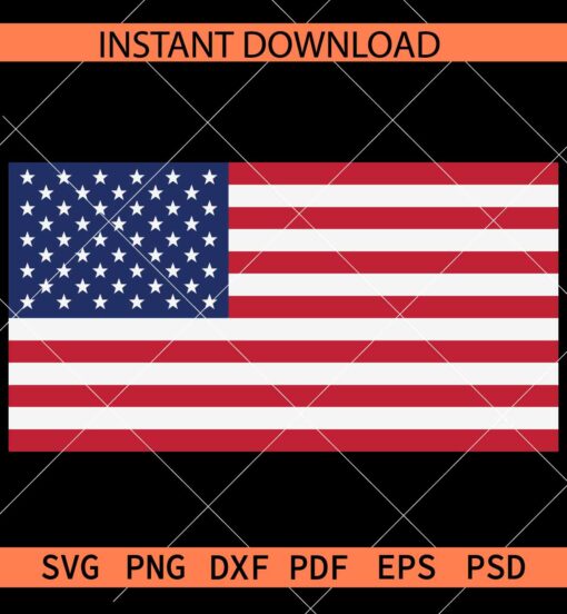 American Flag SVG, USA Flag SVG, Patriotic Flag SVG