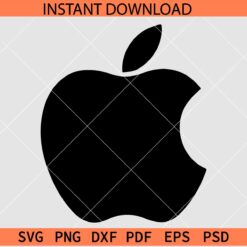 Apple Official Logo SVG, Apple Logo Vector SVG, Apple Logo Stencil SVG