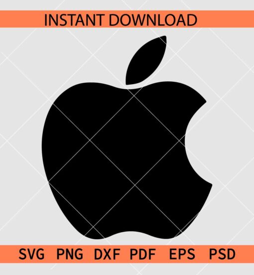 Apple Official Logo SVG, Apple Logo Vector SVG, Apple Logo Stencil SVG