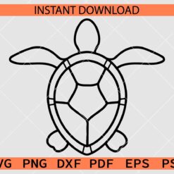 Baby Turtle SVG, Turtle Belly SVG, Turtle Sketch SVG