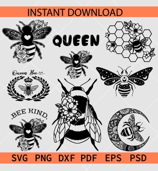 Bee Bundle SVG, Bee Kind SVG, Bee Insect Bundle SVG