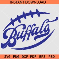 Buffalo Inside Football Ball SVG, Buffalo Football Ball Line Art SVG, Buffalo Sports SVG
