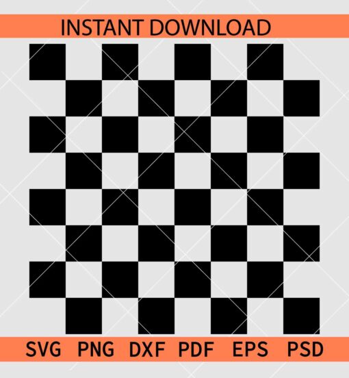 Checkered Pattern Board SVG, Checkerboard Vector SVG