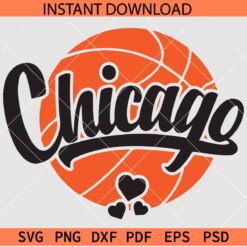 Chicago Basketball Ball SVG, Chicago Basketball SVG