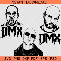 DMX Face Bundle SVG, DMX Portrait Bundle, DMX Rapper Bundle SVG