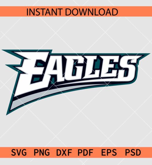 Eagles Name Logo SVG