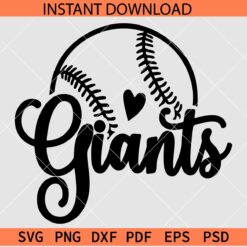 Giants Baseball Ball Sketch SVG, Giants Baseball Ball Vector SVG