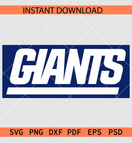 Giants Logo Vector SVG, Team Giants Logo Décor SVG