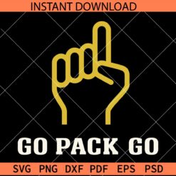Go Pack Go Index Finger SVG, Packers Index Finger SVG