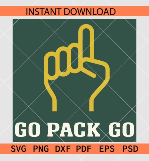 Go Pack Go Index Finger SVG, Packers Index Finger SVG