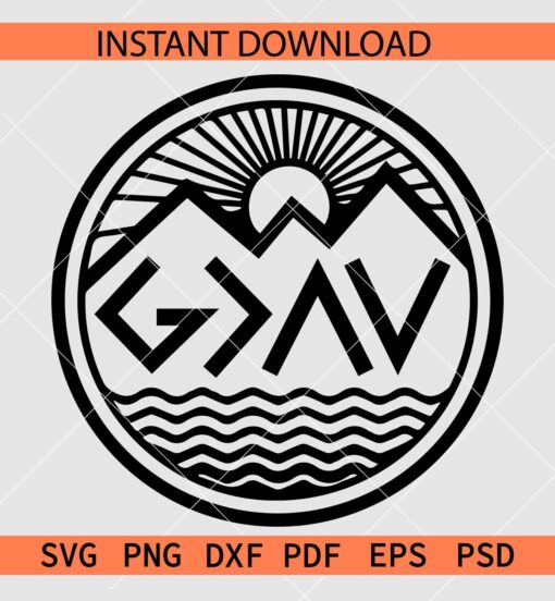 God is greater than the highs and lows SVG, Faith in God SVG