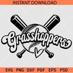 Grasshoppers Baseball Sports SVG, Grasshoppers Baseball Ball SVG