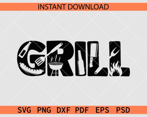 Grill Décor SVG, Grill Vector SVG