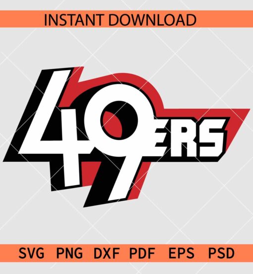 Grunge 49ers logo SVG, San Francisco 49ers logo SVG