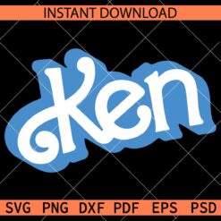 Grunge Ken Name Logo SVG, Ken Logo Vector SVG