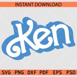 Grunge Ken Name Logo SVG, Ken Logo Vector SVG