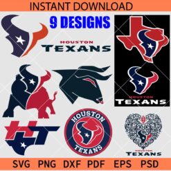 Houston Texans Bundle SVG, Houston Texans Logo SVG Bundle, The Texans Bundle SVG