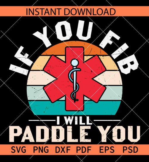 If you fib i will puddle You Retro Circle SVG, If you fib i will puddle You Medical Symbol  SVG